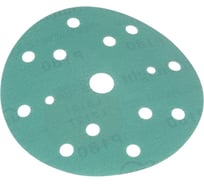 Круг шлифовальный FILM L312T (5 шт; 150 мм; на липучке; 15 отв; зелёный; P180) SUNMIGHT 53010R
