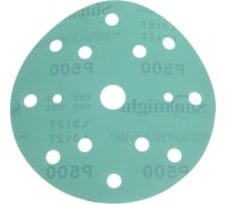 Круг шлифовальный FILM L312TV (100 шт; 150 мм; на липучке; 15 отв; зелёный; P500) SUNMIGHT 53017