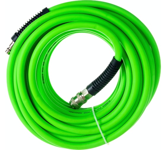 Шланг резиновый профессиональный с быстросъемными соединениями и пвх покрытием (15 м; 6х12 мм; 20 бар) Pegas pneumatic PGS-4928