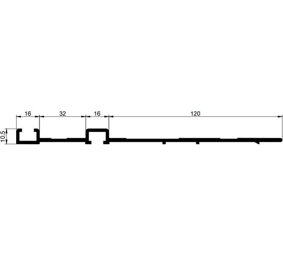 Шина направляющая GT RS 3000, 3 м, 4,1 кг GT-008-115-0006 GlobalTOOLS GT-008-115-0010