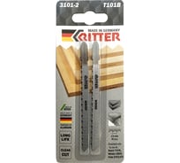 Пилки по дереву Т101B (2 шт; 100х75 мм; шаг 2.5 мм; 10TPI; CrV) для лобзиков RITTER 3101-2