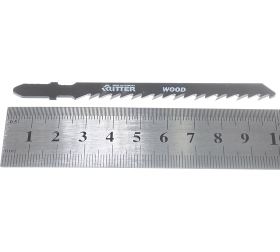 Пилки по дереву Т144D (2 шт; 100х75 мм; шаг 4 мм; 6TPI; CrV) для лобзиков RITTER 3104-2