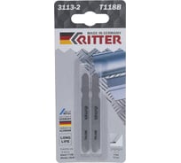 Пилки по стали Т118B (2 шт; 75х50 мм; шаг 2 мм; 12TPI; HSS) для лобзиков RITTER 3113-2