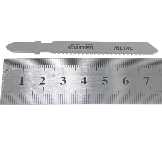 Пилки по стали Т118B (2 шт; 75х50 мм; шаг 2 мм; 12TPI; HSS) для лобзиков RITTER 3113-2