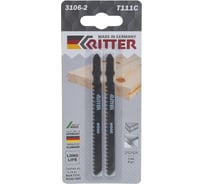 Пилки по дереву Т111C (2 шт; 100х75 мм; шаг 3 мм; 8TPi; CrV) для лобзиков RITTER 3106-2