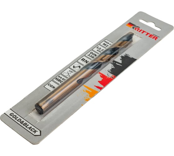 Сверло по металлу EC Gold&Black (12 мм; HSS-G M2; DIN 338 RN) RITTER PS14212001
