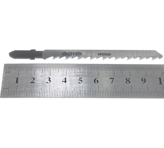 Пилки по дереву Т101D (2 шт; 100х75 мм; шаг 4 мм; 6TPi; CrV) для лобзиков RITTER 3103-2