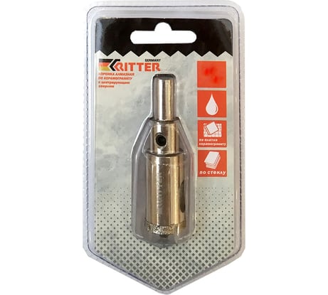 Коронка алмазная Eco по стеклу и керамограниту 50 мм RITTER PS22305501