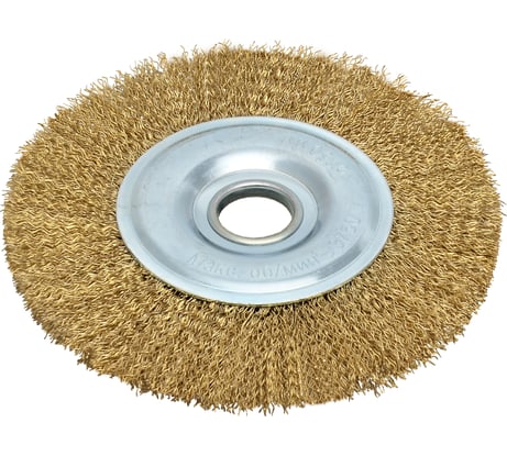 Щетка плоская (125 мм; посадка 22.2 мм; латунированная витая проволока 0.3 мм) для УШМ CUTOP 82-527