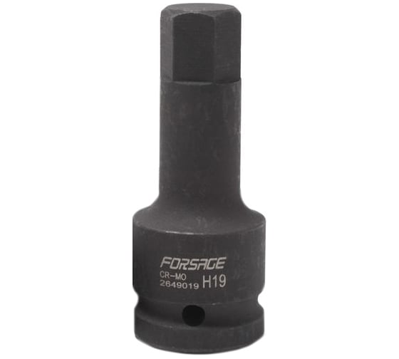 Головка-бита ударная 6-гранная (19х90 мм; 3/4") Forsage F-2649019(323) 1