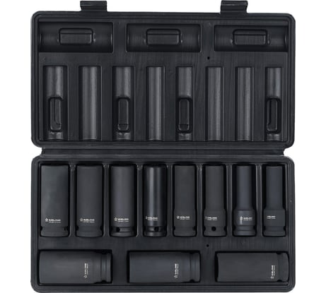 Набор головок ударных глубоких 1/2"DR, 11 шт, 10-26 мм, пласт. кейс Airline ATAS408