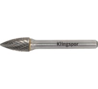 Бор-фреза гиперболическая остроконечная HF 100 G 6/9.6x19x6 мм Klingspor 296074