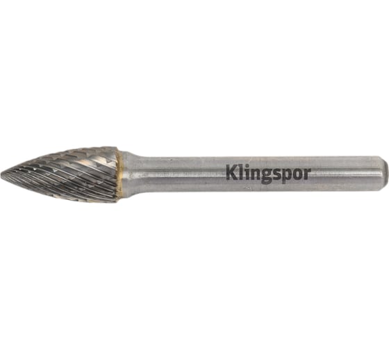 Бор-фреза гиперболическая остроконечная HF 100 G 6/9.6x19x6 мм Klingspor 296074