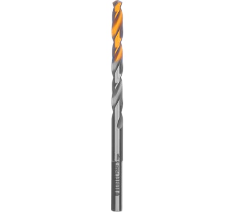 Сверло спиральное по металлу 5x86 мм, Р6М5, Golden Tip Denzel 718233