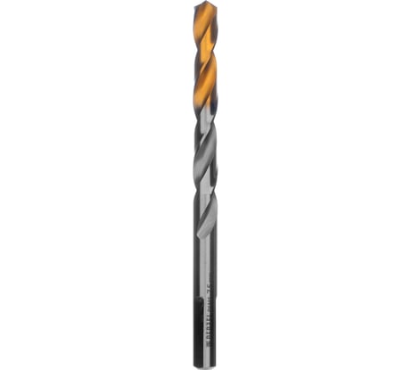 Сверло спиральное по металлу 7.5x109 мм, Р6М5, Golden Tip Denzel 718238
