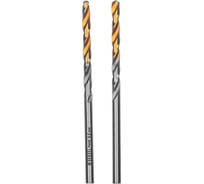 Сверло спиральное по металлу 3.5x70 мм, Р6М5, Golden Tip, 2 шт Denzel 718227