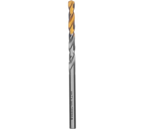 Сверло спиральное по металлу 4.2x75 мм, Р6М5, Golden Tip Denzel 718230