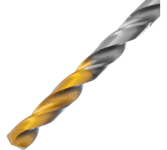 Сверло спиральное по металлу 4.2x75 мм, Р6М5, Golden Tip Denzel 718230