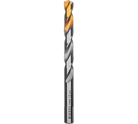 Сверло спиральное по металлу 12x151 мм, Р6М5, Golden Tip Denzel 718244