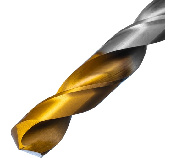 Сверло спиральное по металлу 12x151 мм, Р6М5, Golden Tip Denzel 718244