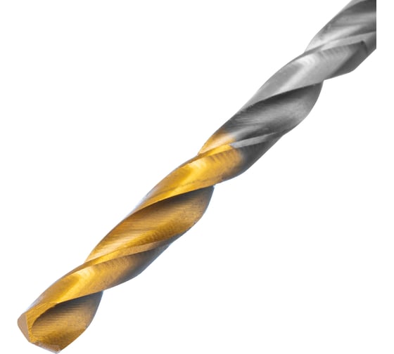 Сверло спиральное по металлу 4.5x80 мм, Р6М5, Golden Tip Denzel 718231