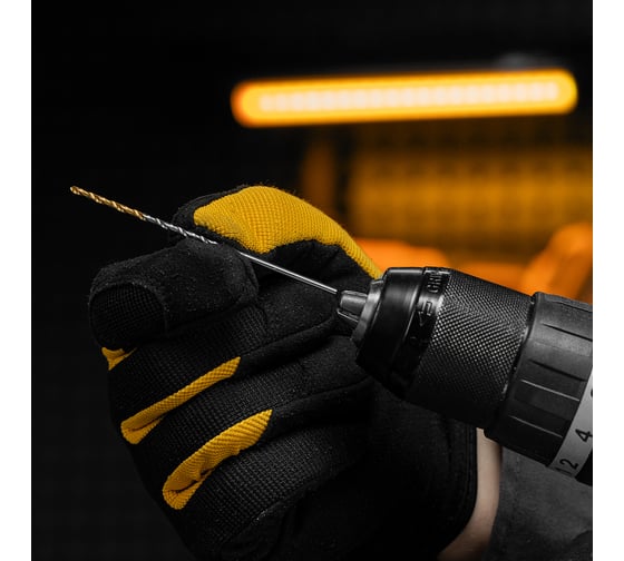 Сверло спиральное по металлу 2.5x95 мм Р6М5, Golden Tip, удлиненное, 2 шт Denzel 718246