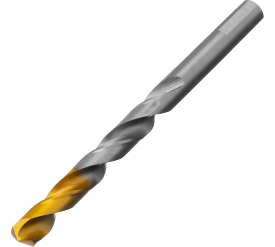 Сверло спиральное по металлу 10x133 мм, Р6М5, Golden Tip Denzel 718242