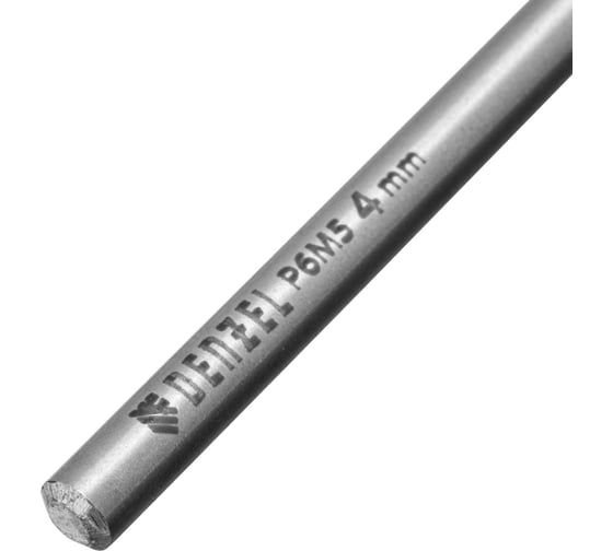 Сверло спиральное по металлу 4x119 мм, Р6М5, Golden Tip, удлиненное Denzel 718250