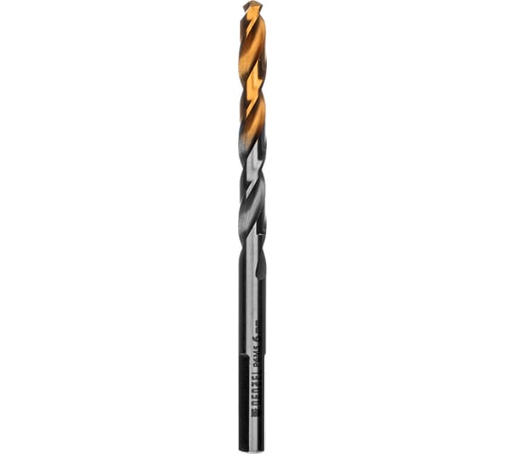 Сверло спиральное по металлу 6x93 мм, Р6М5, Golden Tip Denzel 718235