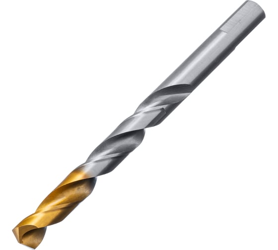 Сверло спиральное по металлу 11x142 мм, Р6М5, Golden Tip Denzel 718243