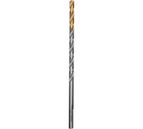 Сверло спиральное по металлу 5.5x139 мм, Р6М5, Golden Tip, удлиненное Denzel 718255