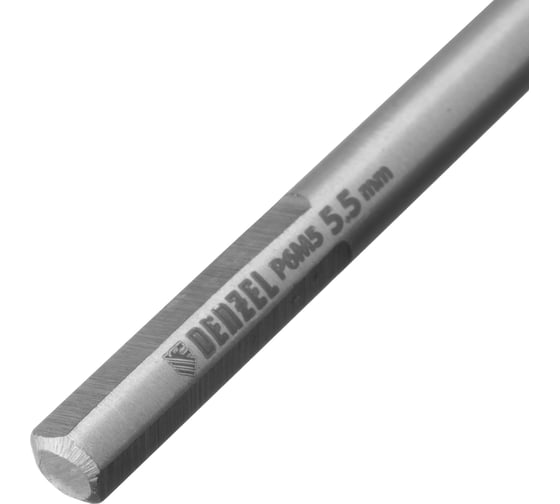 Сверло спиральное по металлу 5.5x139 мм, Р6М5, Golden Tip, удлиненное Denzel 718255