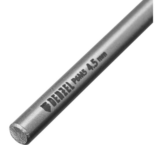 Сверло спиральное по металлу 4.5x126 мм, Р6М5, Golden Tip, удлиненное Denzel 718252