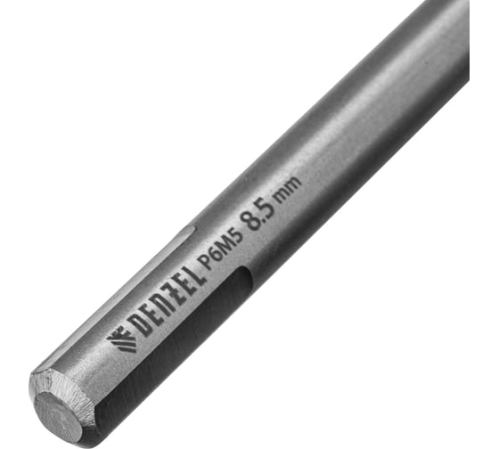 Сверло спиральное по металлу 8.5x165 мм, Р6М5, Golden Tip, удлиненное Denzel 718261