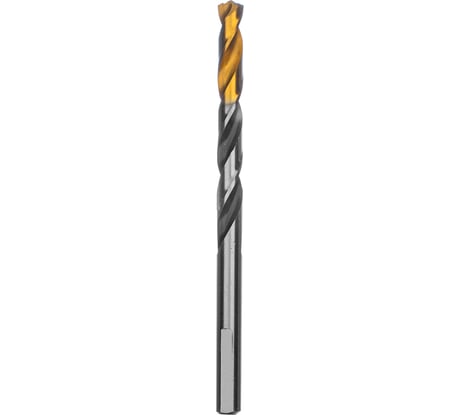 Сверло спиральное по металлу 6.5x93 мм, Р6М5, Golden Tip, многогранная заточка Denzel 718279