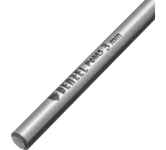 Сверло спиральное по металлу 3x61 мм, Р6М5, Golden Tip, многогранная заточка, 2 шт Denzel 718268