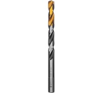 Сверло спиральное по металлу 9x125 мм, Р6М5, Golden Tip, многогранная заточка Denzel 718284