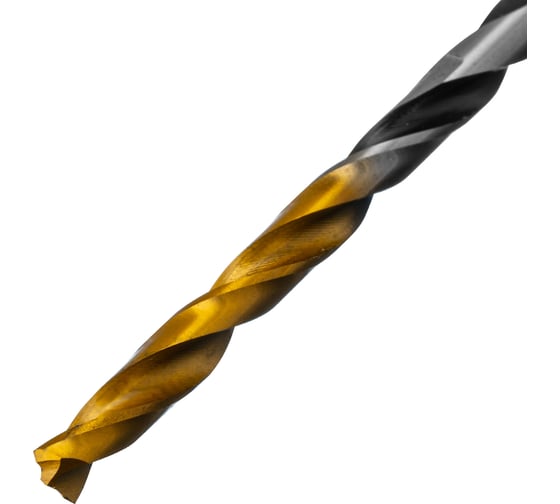 Сверло спиральное по металлу 3.5x70 мм, Р6М5, Golden Tip, многогранная заточка, 2 шт Denzel 718270