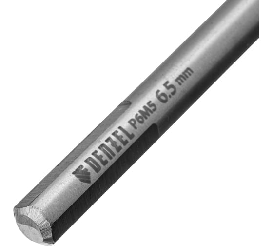 Сверло спиральное по металлу 6.5x148 мм, Р6М5, Golden Tip, удлиненное Denzel 718257