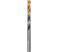 Сверло спиральное по металлу 6x93 мм, Р6М5, Golden Tip, многогранная заточка Denzel 718278