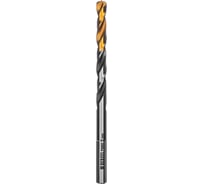 Сверло спиральное по металлу 5x86 мм, Р6М5, Golden Tip, многогранная заточка Denzel 718276