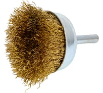 Щетка для дрели "чашка" Industrial 50 мм, шпилька, витая проволока TOLSEN 77548