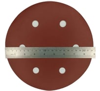 Шлифовальные круги 225 мм для жирафа, 6 отверстий Р100, 30 шт Vitatools R-225-P100-30-6