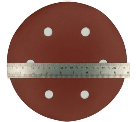 Шлифовальные круги 225 мм для жирафа, 6 отверстий Р150, 30 шт Vitatools R-225-P150-30-6