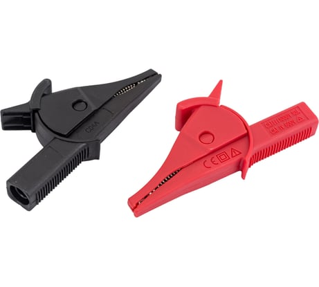 Щупы типа "крокодил" UNI-T UT-C04A красный/черный CAT III 1000V/CAT IV 600V 10A 00-00005631