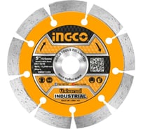 Диск алмазный сегментный INDUSTRIAL (125х10х22 мм) INGCO DMD011251