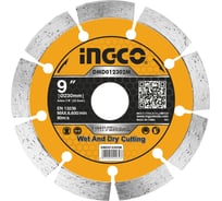 Диск алмазный сегментный (230х7.5х3х22 мм) INGCO DMD012302M