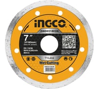 Диск алмазный сплошной (180х5х2.3х22 мм) INGCO DMD021802M