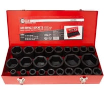 Набор головок ударных глубоких (25 пр, 1") в метал. кейсе 28169 FORCEKRAFT FK-8251MPB