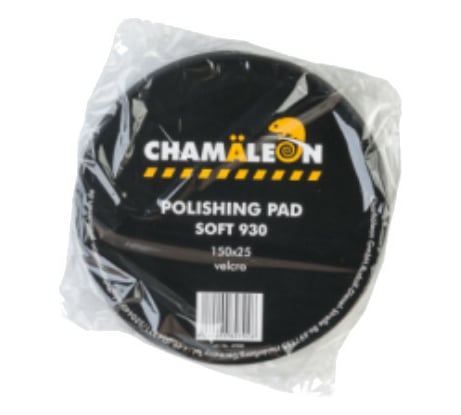 Круг полировальный на липучке черный мягкий (150x25 мм) Chamaeleon 49300